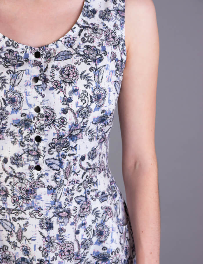 Damen-Kleid-Ausgestellt-Print-Offwhite-Detail-S21D311P5511